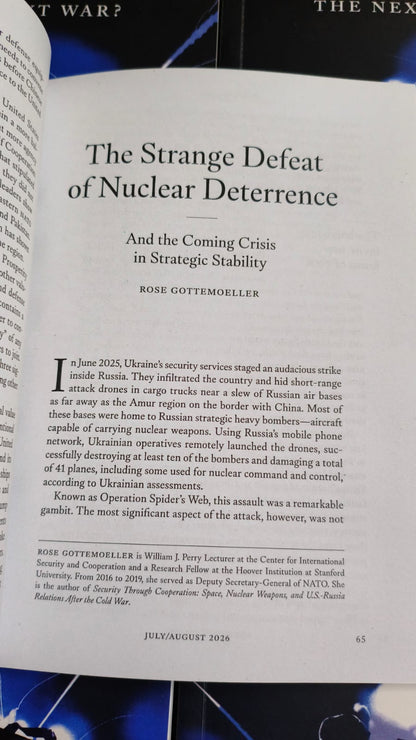 Foreign Affairs Magazines July / August 2026